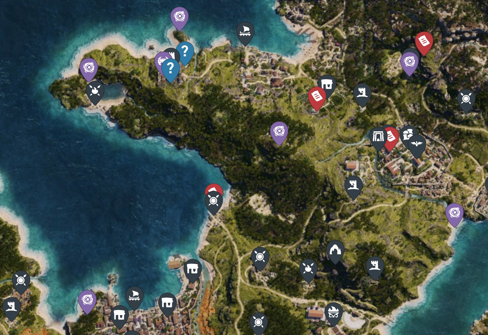 Tarisland map. AC Odyssey карта. Assassins Creed Odyssey интерактивная карта. Карта ассасин Крид Одиссея. Интерактивная карта ассасин Крид Одиссея.