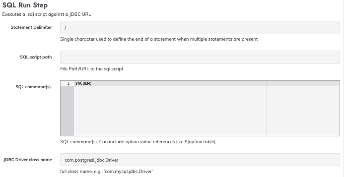 SQL Query Run plugin. Allows reusable queries to be provisioned.