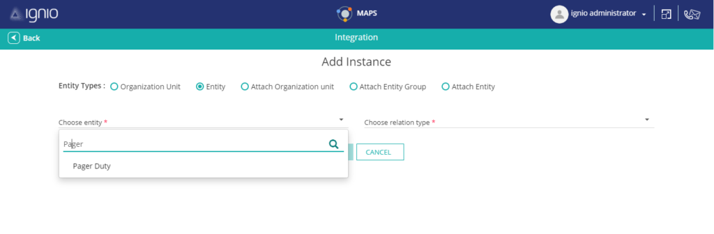 Select Entity Instance